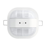 Busch-Jaeger Präsenzmelder mit KNX-Busankoppler, 2 Kanäle, Unterputzmontage, 91x91x49 mm, Bewegungsmelder weiß (matt), Retail