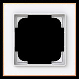 Busch-Jaeger Rahmen einfach mit Dekorring gold, Retail