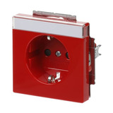 Busch-Jaeger Schutzkontakt Steckdosen Einsatz rot, Retail