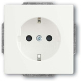 Busch-Jaeger Schutzkontakt Steckdosen Einsatz 2300 EUCB-884 weiß, Retail