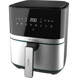 Cecotec Heißluftfritteuse CecoFry Full InoxBlack 5500 Pro, mit Zubehör schwarz/edelstahl, 1.700 Watt, Korb 5,5 Liter, mit Silikon-Zubehörpaket