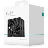 DeepCool FD12 120x120x25, Gehäuselüfter schwarz, 3er Pack, 120 mm