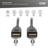 Digitus HDMI High Speed Anschlusskabel, mit Ethernet, Full HD 1080i/p schwarz, 5 Meter, Standard