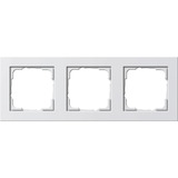 Gira Abdeckrahmen dreifach Reinweiß seidenmatt E2 Typ 021322 Kunststoff matt weiß (matt), Retail