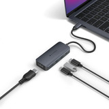  HyperDrive Next 8 Port USB-C Hub, Dockingstation nachtblau, 140W Passthrough