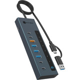 ICY BOX IB-HUB1743-CPD, USB-Hub anthrazit