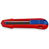 KNIPEX CutiX Universalmesser, Teppichmesser rot/blau, inkl. 2 Klingen