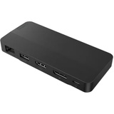 Lenovo USB-C-Reisedock, Dockingstation USB, HDMI, DP, RJ-45, mit Netzteil