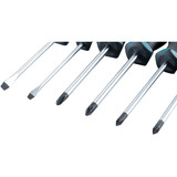Makita Schraubendreher-Set E-10528, 6-teilig schwarz/blau, Ergonomisch, gummierter Handgriff 