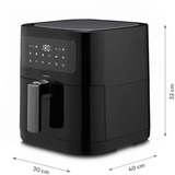 Medion Heißluftfriteuse Life MD 11740 E40 XL, Heißluftfritteuse schwarz, 2.150 Watt, Korb 5,2 Liter