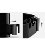 Medion Heißluftfriteuse Life MD 11740 E40 XL, Heißluftfritteuse schwarz, 2.150 Watt, Korb 5,2 Liter