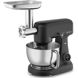 Medion Life Digitale Küchenmaschine MD12600 schwarz, 800 Watt, 4,6 Liter Schüssel, inkl. Fleischwolf