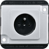 Merten Schutzkontaktsteckdose MEG2500-7060 aluminium, Retail