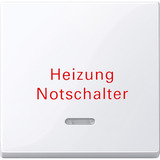 Merten Wippe Kontrollfenster Aufdruck Heizung weiß (glänzend), Retail