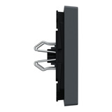 Merten Wippe mit Symbolfenster rechteckig für Kontrollschalter- und Taster-Einsatz, 1-fach anthrazit, Retail