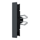 Merten Wippe mit Symbolfenster rechteckig für Kontrollschalter- und Taster-Einsatz, 1-fach anthrazit, Retail