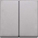 Merten Wippe zweiteilig für Serien-, Doppelwechselschalter- und Doppeltaster-Einsatz aluminium, Retail