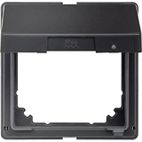 Merten Zwischenring Aquadesign mit Klappdeckel, Abdeckung anthrazit, Retail