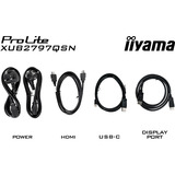 iiyama ProLite XB2797QSNP-B1, LED-Monitor 68.5 cm (27 Zoll), schwarz (matt), QHD, IPS, HDMI, DP, USB-C, USB-Hub, Daisy Chain, KVM