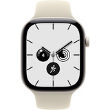 Apple Watch Series 12, Smartwatch weiß, Keramik, 46 mm, Sportarmband Sand M/L, Cellular