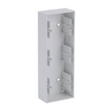 Busch-Jaeger Aufputzgehäuse 3-fach zur Aufnahme von Einsätzen 1703-884 weiß (matt), Retail