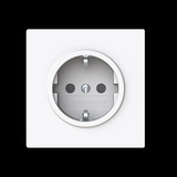 Busch-Jaeger Schutzkontaktsteckdose Schutzkontakt Safety Plus weiß, Retail