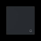 Busch-Jaeger Wippe geschlossen mit Symbol Klingel schwarz, Retail