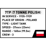 COBI Light Tank 7TP, Konstruktionsspielzeug 