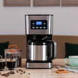 Cecotec Coffee 66 Drop & Thermo Time, Filtermaschine edelstahl/schwarz, 950 Watt