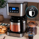 Cecotec Coffee 66 Drop & Thermo Time, Filtermaschine edelstahl/schwarz, 950 Watt