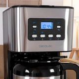 Cecotec Coffee 66 Drop & Thermo Time, Filtermaschine edelstahl/schwarz, 950 Watt