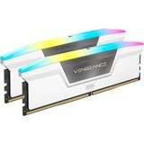 Corsair DIMM 32 GB DDR5-6400 (2x 16 GB) Dual-Kit, Arbeitsspeicher weiß, CMH32GX5M2B6400C36W, Vengeance RGB, INTEL XMP