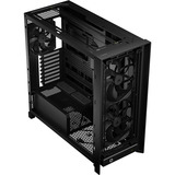 Corsair FRAME 5000D WOOD RS, Tower-Gehäuse schwarz/holz, Tempered Glass