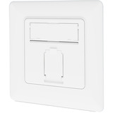 Digitus CAT.6A Datenanschlussdose, Unterputz, geschirmt, 1x RJ-45 LSA weiß, Klasse EA, 8 Richtungen