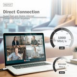 Digitus USB-A 3.2 Gen1 > RJ-45 Ethernet Kabel, 1Gbit/s, Adapter schwarz, 10 Meter, 10/100/1.000Mbit/s