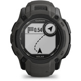 Garmin Instinct 2X Solar, Smartwatch dunkelgrau, 55 mm, Silikon-Armband