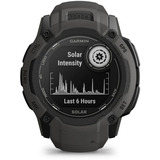 Garmin Instinct 2X Solar, Smartwatch dunkelgrau, 55 mm, Silikon-Armband
