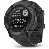 Garmin Instinct 2X Solar, Smartwatch dunkelgrau, 55 mm, Silikon-Armband