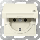 Gira Steckdose Schutzkontakt Typ F 16 Ampere 250 Volt mit Klappdeckel weiß, Retail