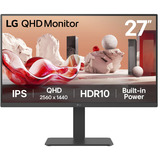 LG 27BA45QB-B, LED-Monitor 68.6 cm (27 Zoll), schwarz, QHD, IPS, DP, HDMI, Lautsprecher