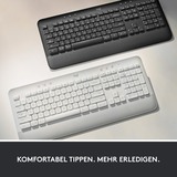 Logitech Signature K650, Tastatur weiß, DE-Layout, Logi Bolt, Bluetooth, für Windows/macOS/Chrome OS/Linux/iPadOS/Android