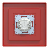 Merten Jumbo Schalter mit Wippe Wechselschalter Komplettgerät rot, Retail