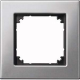 Merten Metallrahmen einfeldig Rahmenplatte silber Retail