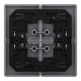 Merten Wippe Edelstahl Rollladenschalter Typ MEG3855-6036, einteilige Wippe, lackiert edelstahl, Retail