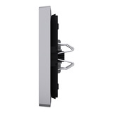 Merten Wippe Edelstahl Rollladenschalter Typ MEG3855-6036, einteilige Wippe, lackiert edelstahl, Retail