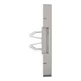 Merten Zentralplatte zweifach mit Schriftfeld und integrierten Verschlussschiebern, Abdeckung grau, Retail