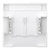 Merten Zentralplatte zweifach mit Schriftfeld und integrierten Verschlussschiebern, Abdeckung grau, Retail