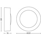 Philips Hue White & Color Ambiance Daylo Wandleuchte, LED-Leuchte schwarz