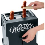 Severin Wurster WT 5005, Elektrogrill schwarz/grau, 2.000 Watt, Würstchengrill