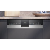 Siemens SR53HS74KE iQ300, Spülmaschine edelstahl (gebürstet)/schwarz, 45 cm, Home Connect